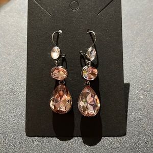 Vintage crystal drop earrings